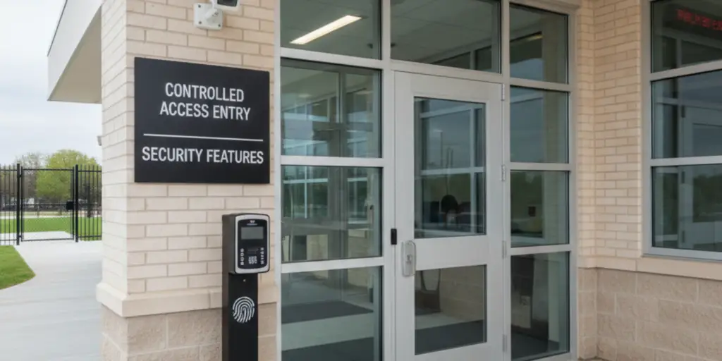 Quality construction in schools with security features and controlled access entry